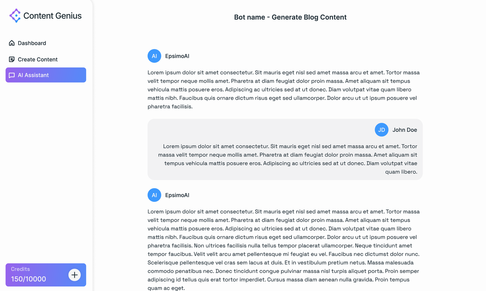 ContentGenius Blog Creation